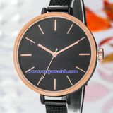 OEM Mesh Alloy Strap Lady Quartz Wist Watch, Ladies Watches (WY-17026A)