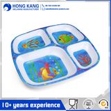 Unicolor Custom Dinner Plastic Plate Serving Fruit Food Tray