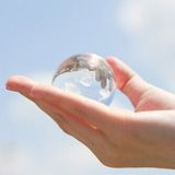 Hot Sale Customized K9 Glass Clear Christmas Crystal Ball