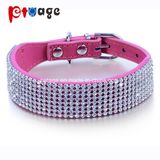 PU Collars Crystal Collar Dog Collars Pet Supply