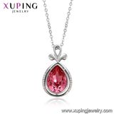 43829 Xuping New Fashioned Tear Drop Crystals From Swarovski Simple Necklace Designs