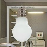 Modern Big Pendant Bulb Light  with Milky Color