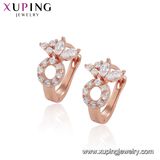 26490 Xuping Costume Jewelry Gold Luxury Rose Gold Color Earring