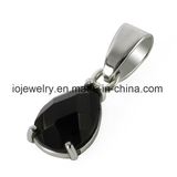 Black Stone Pendant Charm Custom Jewelry