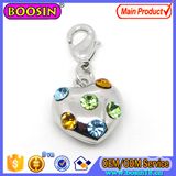 Wholesale Crystal Rhinestone Jewelry Heart Shape Charm