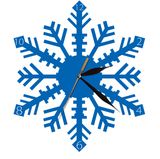 Leaf Shape Hall Colock Clear Acrylic Wall Clock