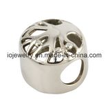Stainless Steel Jewelry Finding Hollow Tree Bead