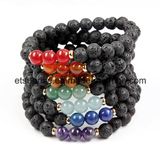 Semi Precious Stone Lava Bracelet
