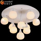 Hotel Glass LED Pendant Lamp Tunisia Pendant Lighting Remote Control Pendant Lighting Hotel Chandelier Price List Om55004-600+500+400+350+300+250