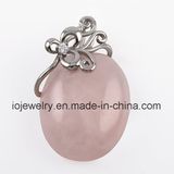 316 Stainless Steel Agate Gemstone Pendant