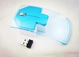 Transparent Optical Modern LED USB 2.4G Wireless 3D Mouse