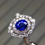 Fashion 925 Silver Ring with Oval Cut Cubic Zircon