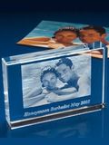 Transparent Crystal Laser Etched 2D Photos (ND-1020)