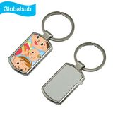 Blank Sublimation Printing Metal Keyrings