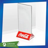 A5 Menu Angled Acrylic Counter Poster Display Stand