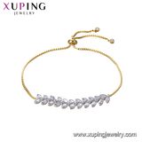 75331 Fashion Best Sale Elegant Gold Jewelry Bracelet with Synthetic CZ