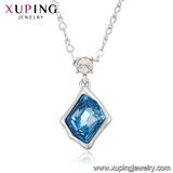 43136 Dubai Fashion Jewelry Champagne Color Crystals From Swarovski Big Necklace for Women