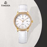 Custom High Quality Stainless Steel Women Wristwatch Lady Leather Watch71244