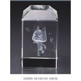 Facet 3D Inner Laser Engraving Cube for Table Decoration