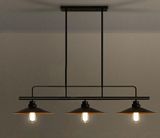 Nordic Style Retro Wrought Iron Pendant Lamp with 3 Lamps