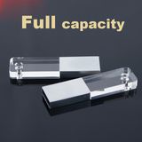 Acrylic Crystal Blue LED Light USB Flash Drive Pen Drive Custom Logo 2GB 4GB 8GB 16GB