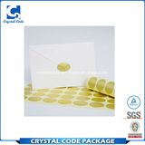 Waterproof Hot Stamping Gold Foil Label Sticker