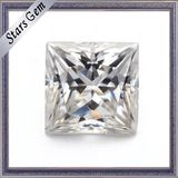 Near White Square Princess Cut Loose Moissanite Stone