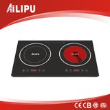 Double Burners Induction & Infrared Cooker for Family Kitchen (SM-DIC07)