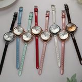 OEM ODM Customized Leather Strap Quarts Gift Ladies' Watch Manufacturer (WY-001)