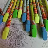 Hot Stamping Black Wood Pencil with Eraser