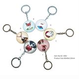 Decorating Beautiful Promotional Metal Keychain Hx-1002