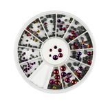 Nail Art, Nail Beauty, Nail Accessories, Nail Rhinestone, Red Blaze-Colored Rhinestones
