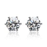 Fashion Designs New Model Zircon Crystal Brass Copper Stud Earring