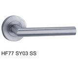 Stainless Steel Hollow Tube Lever Door Handle (HF77SY03 SS)