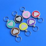 Zinc Alloy Silver Embossed Heart Logo Dog Tags