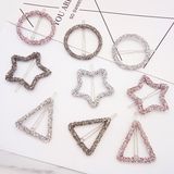 Crystal Rhinestone Geometry Hair Clip Hairpin
