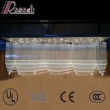 Hotel Lobby Large Wave Shapes Luxury K9 Crystal Chandelier