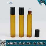 12ml Amber Glass Roll on Bottle with Metal Roller