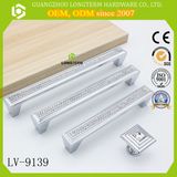 Elegant Zinc Crystal Usual Cabinet Drawer Pull Handle