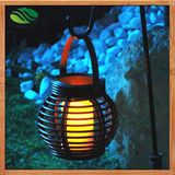 Solar Rattan Garden Restaurant Bar Balcony Chandelier Lamp