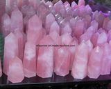 Semi Precious Stone Natural Fashion Rose Quartz Points Decoration Stone
