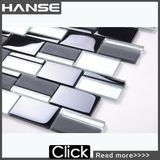 Vetro Mosaic, Black and White Strip Crystal Glass Mosaic