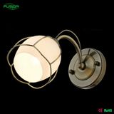 2014 New Design Round Glass Square Iron Wall Light