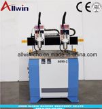 6090- 600*900mm 2 Spindle Head CNC Router Machine with 2.2kw Spindle