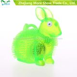LED Flashing Sounding Lignt up Puffer Rabbit Spiky Ball