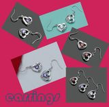 Fashion OEM Jewelry Heart-Shaped Earrings