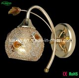 Vintage Iron Bracket Light Crystal Wall Lamp Wall Light for Bedroom