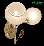 Factory Price Iron Glass White Wall Lamp/Light (6276/2WA)