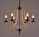 Simple Restaurant Conference Room Creative Rope Chandelier