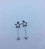 Tiny Star Drop Earring with CZ